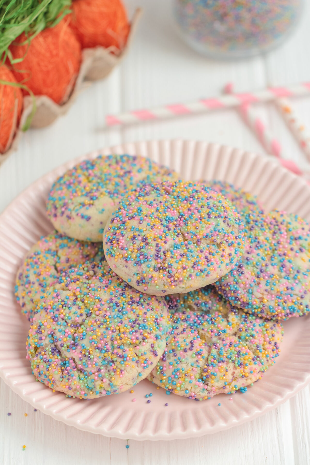 Love sugar cookies? This Easter sprinkle sugar cookies recipe is perfect for you! These cookies are easy to make and taste delicious.