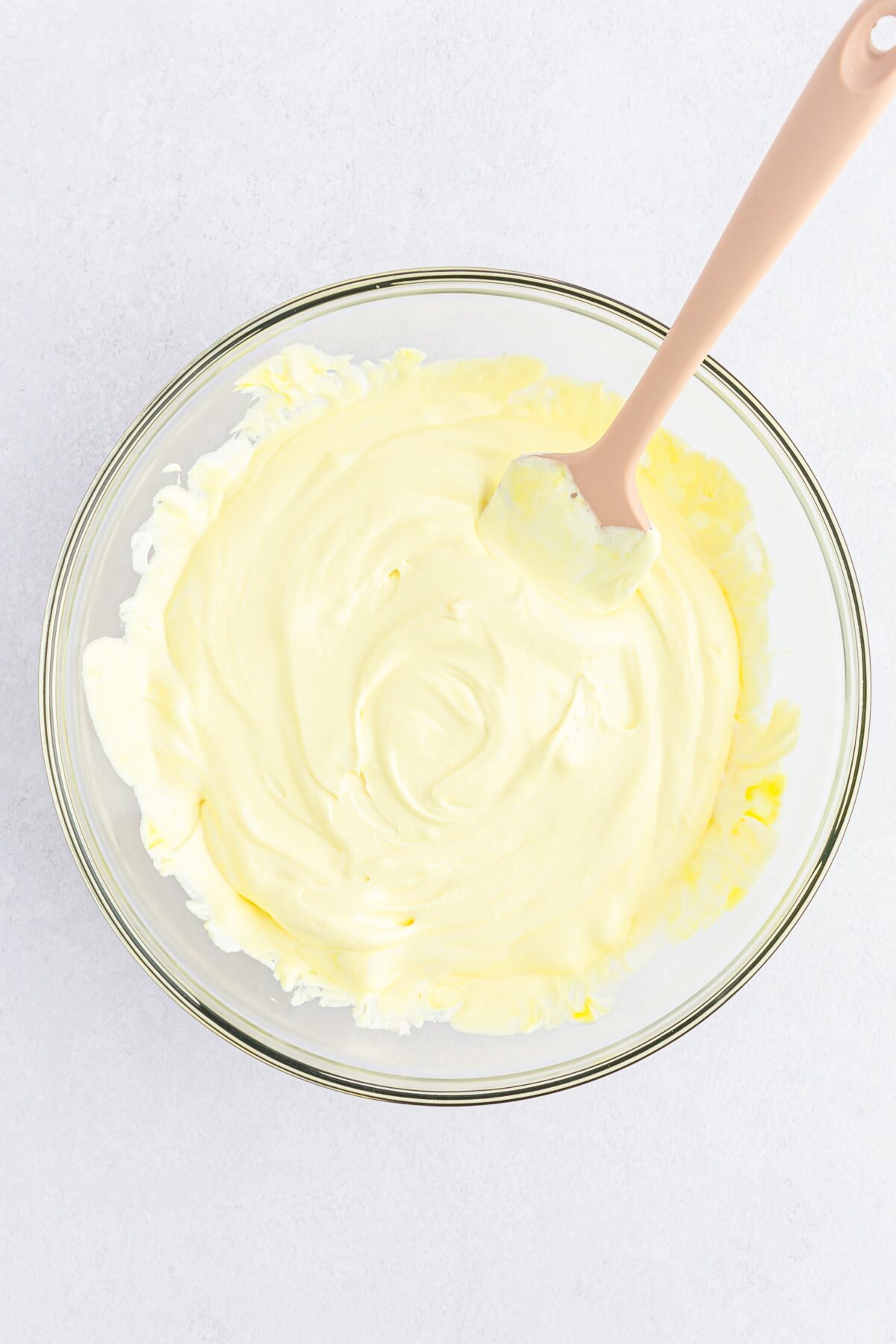 Cool whip combined with the lemon pudding mixture.