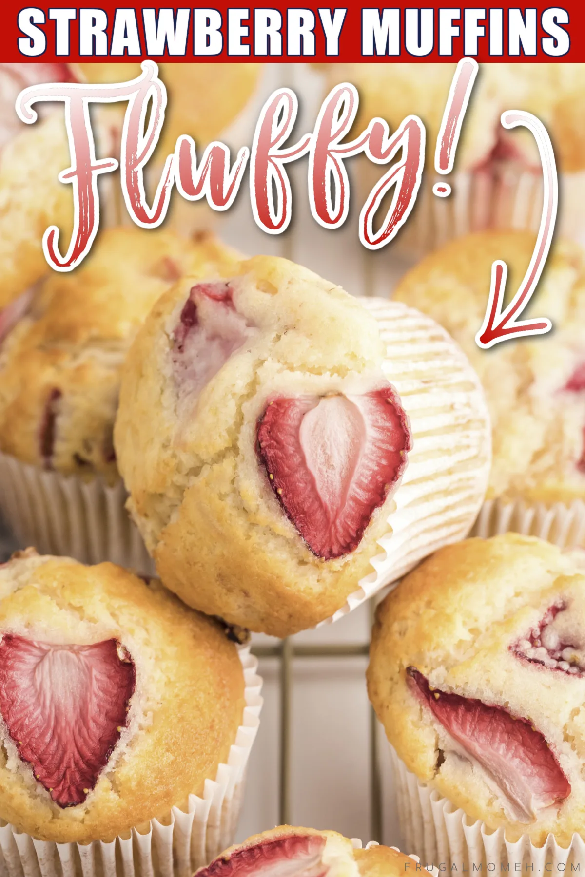 Whip up a batch of moist and fluffy strawberry muffins in no time with this simple recipe! Perfect for breakfast, brunch, or a sweet snack!