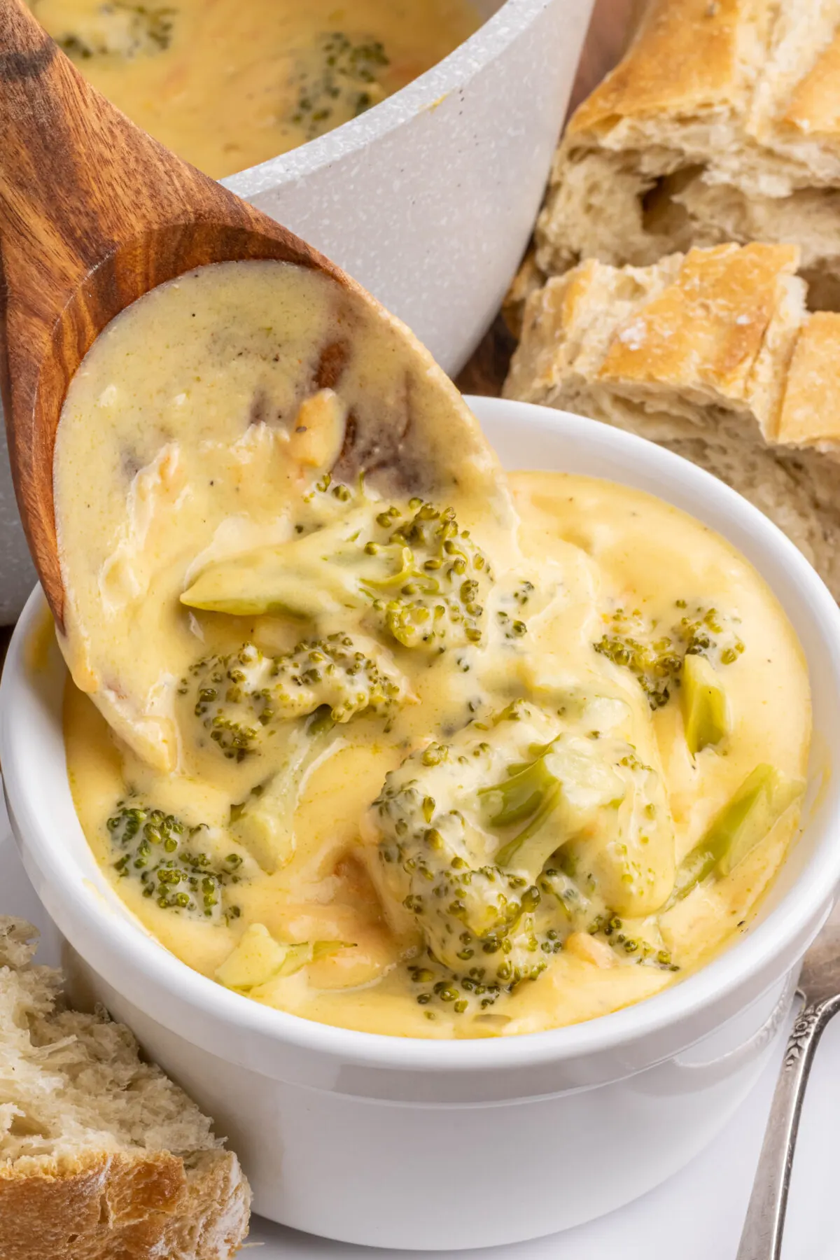Craving soup? Get your pot ready and make the most delicious, comforting broccoli cheddar soup ever. It's easier than you think!