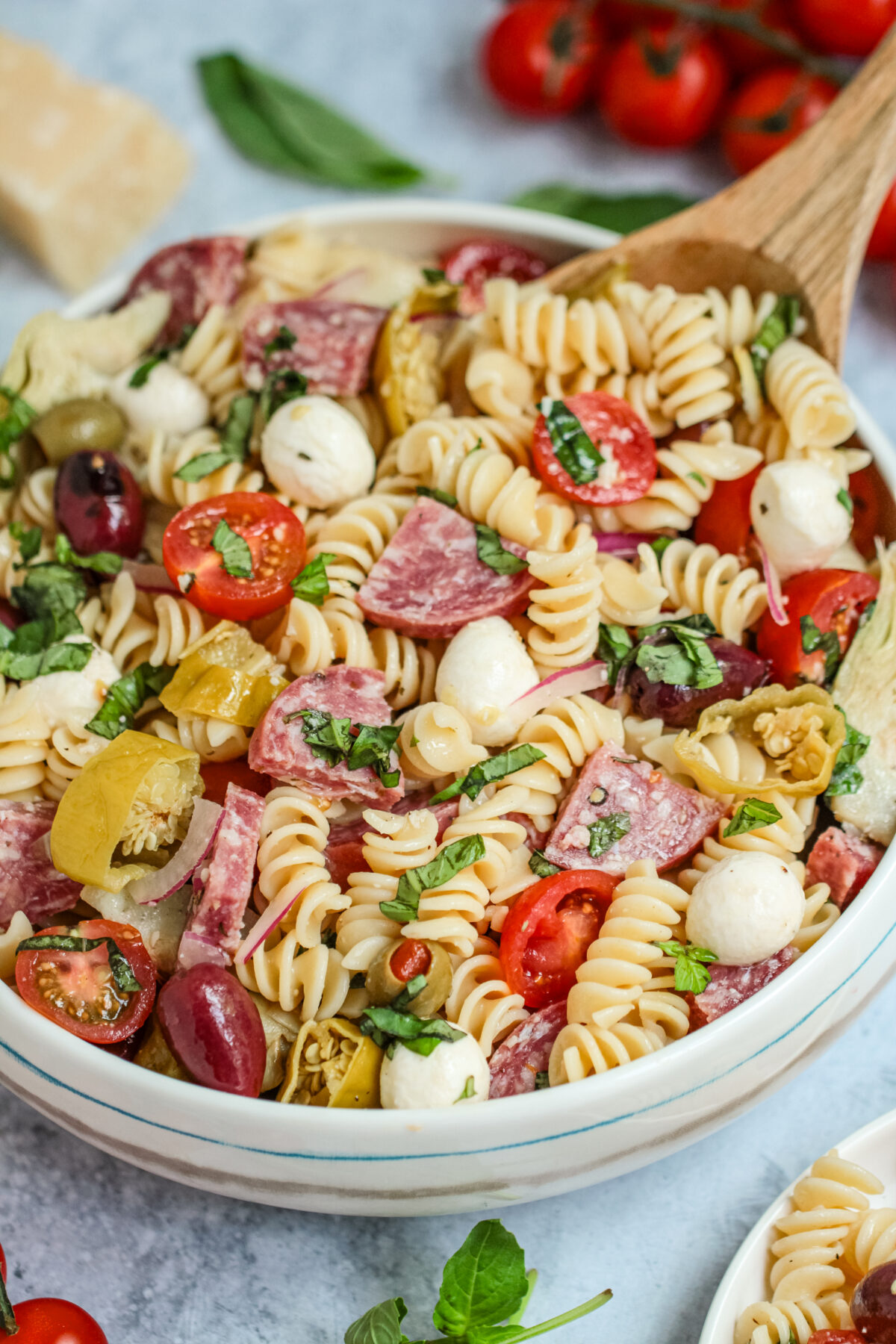 Bring delicious Italian flavours together in one easy side dish with this colourful antipasto pasta salad. Perfect for any occasion!