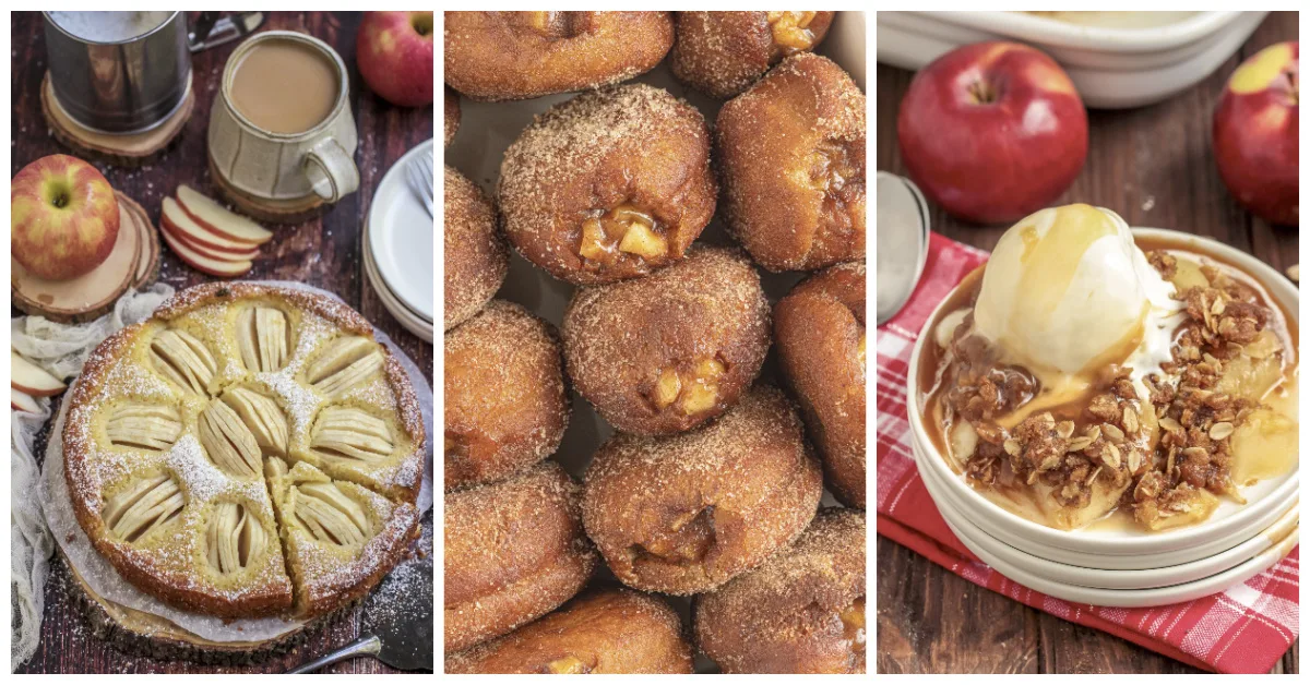 Featured fall apple recipes.