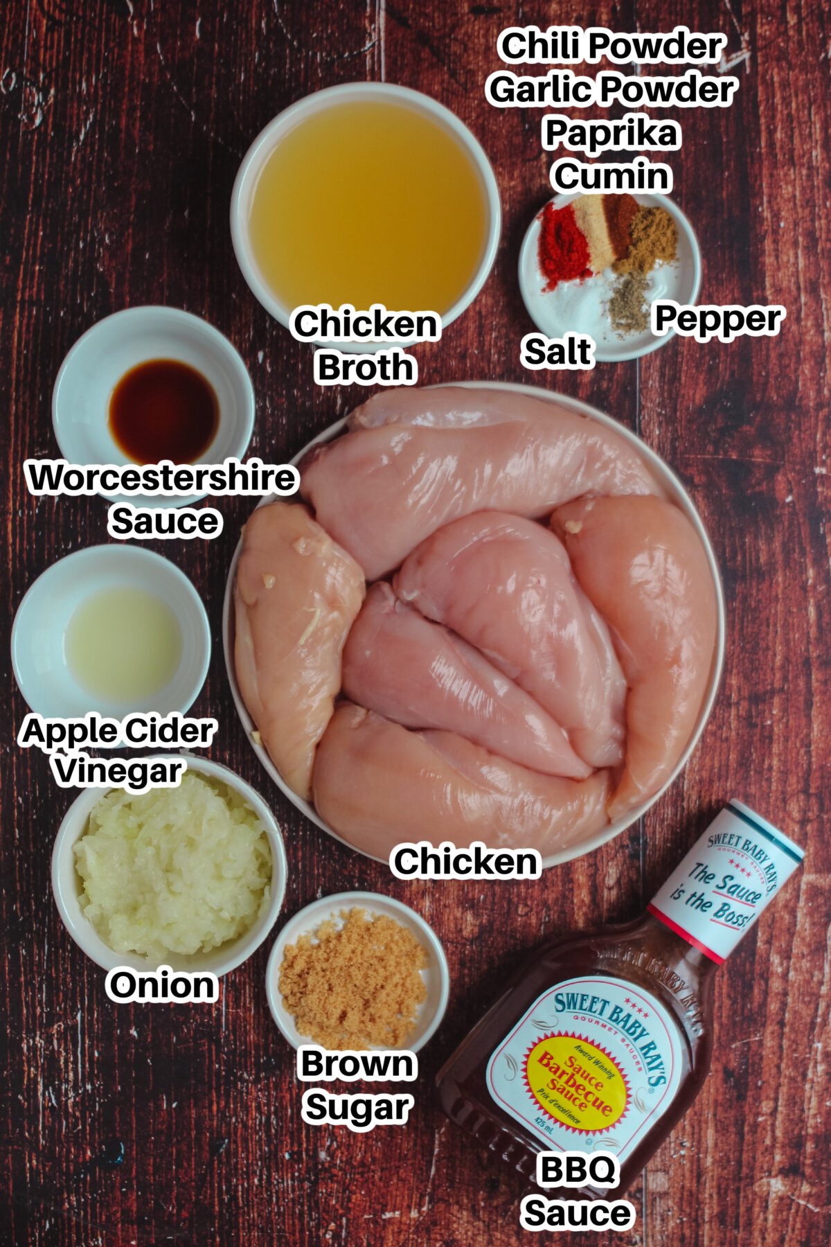 Ingredients for BBQ Chicken