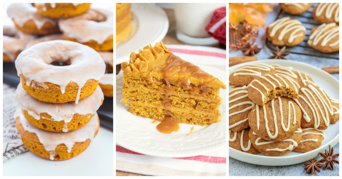 Featured pumpkin dessert recipes.