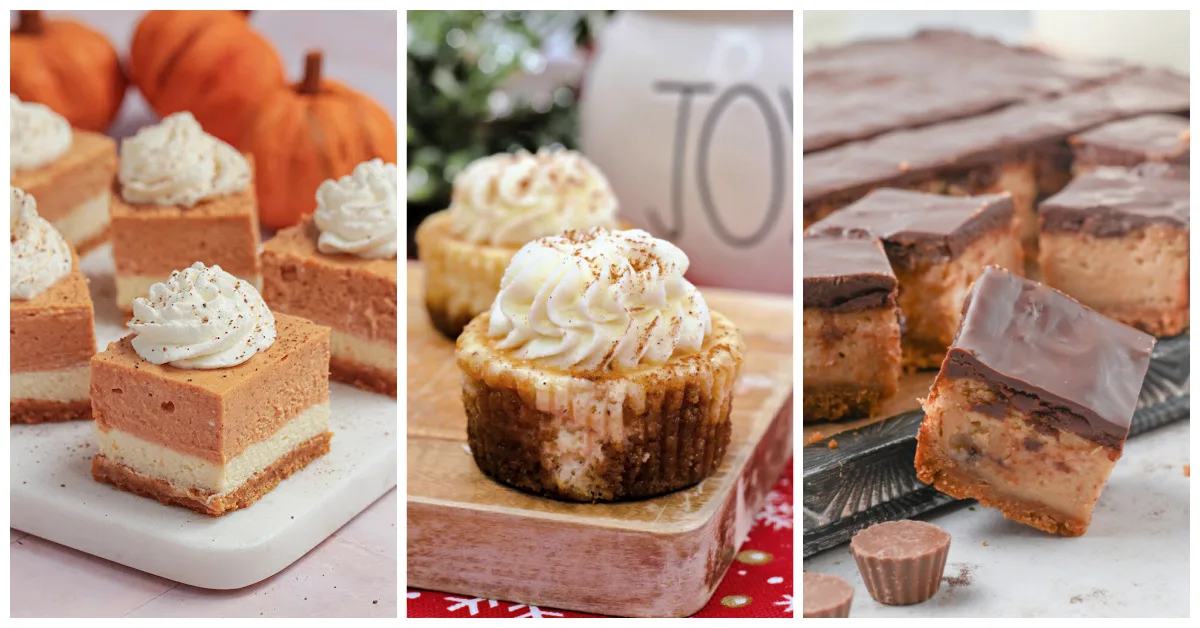 Featured fall cheesecake recipes.