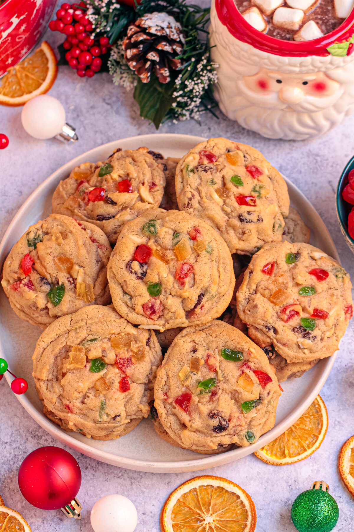 If you love fruitcake, these delicious and festive fruitcake cookies are the perfect addition to your holiday baking lineup.