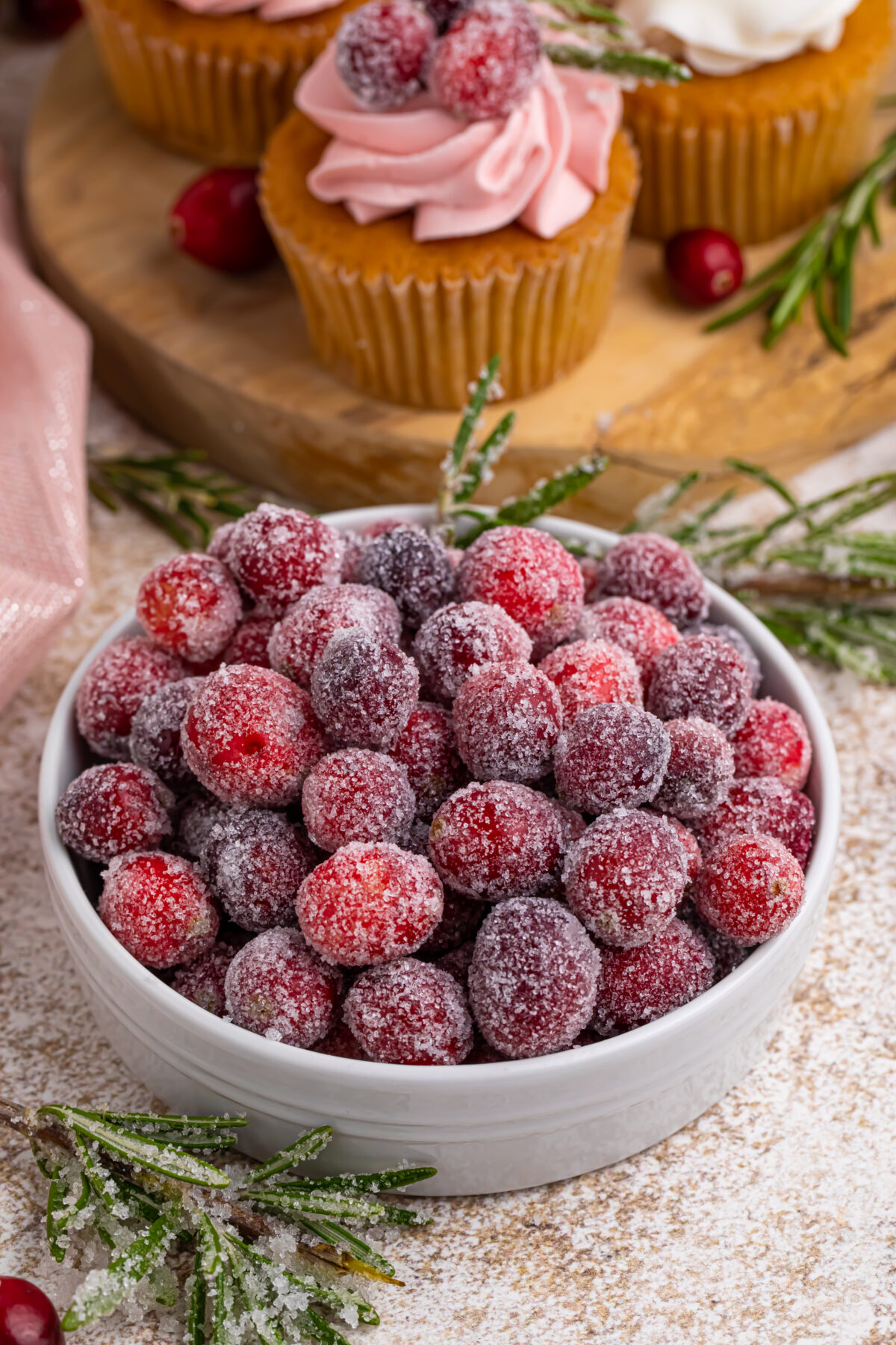 Make beautiful and delicious sugared cranberries from the comfort of your own kitchen. You'll be making festive dessert garnishes in no time.