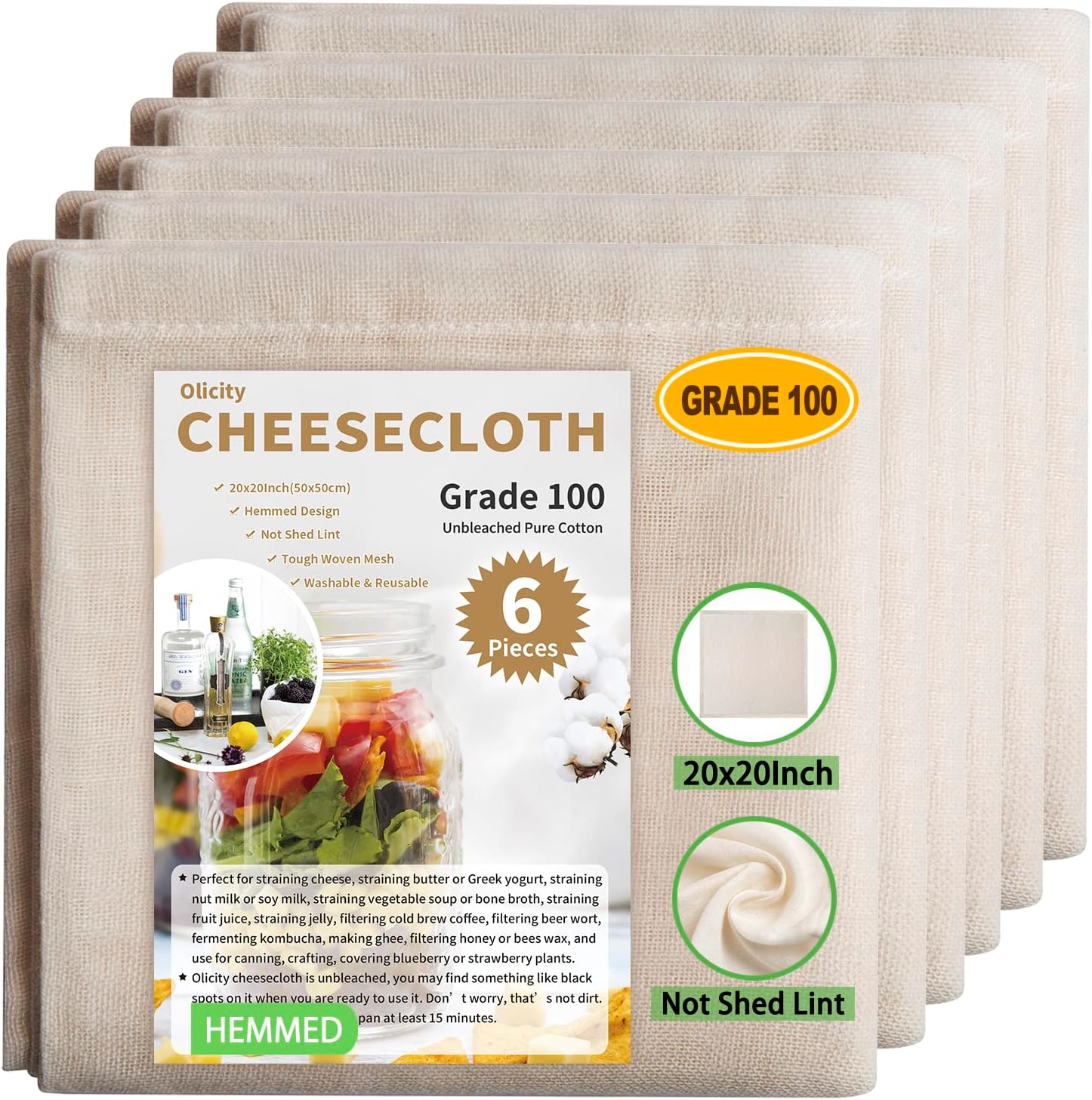 Hemmed Cheese Cloths