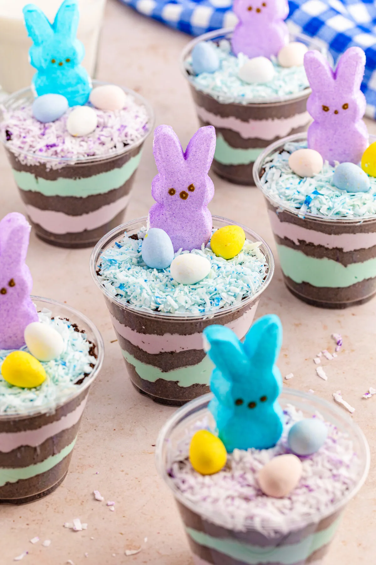 These Peeps Dirt Cups are a playful twist on the classic dirt cup, adding vibrant spring colours and the joy of Peeps to your dessert table.