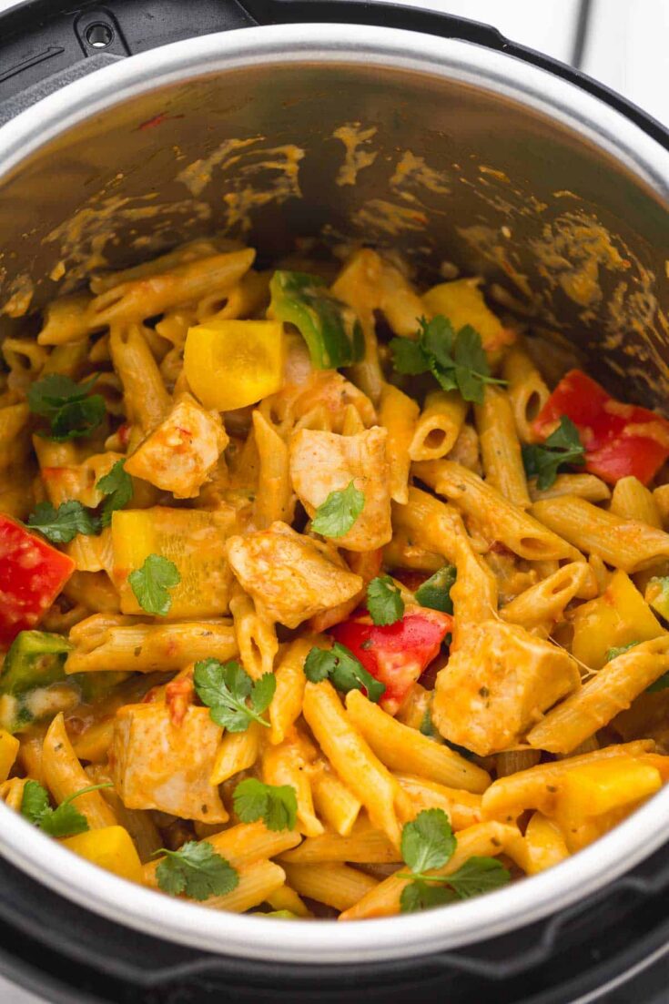 Image for Instant Pot Chicken Fajita Pasta Recipe