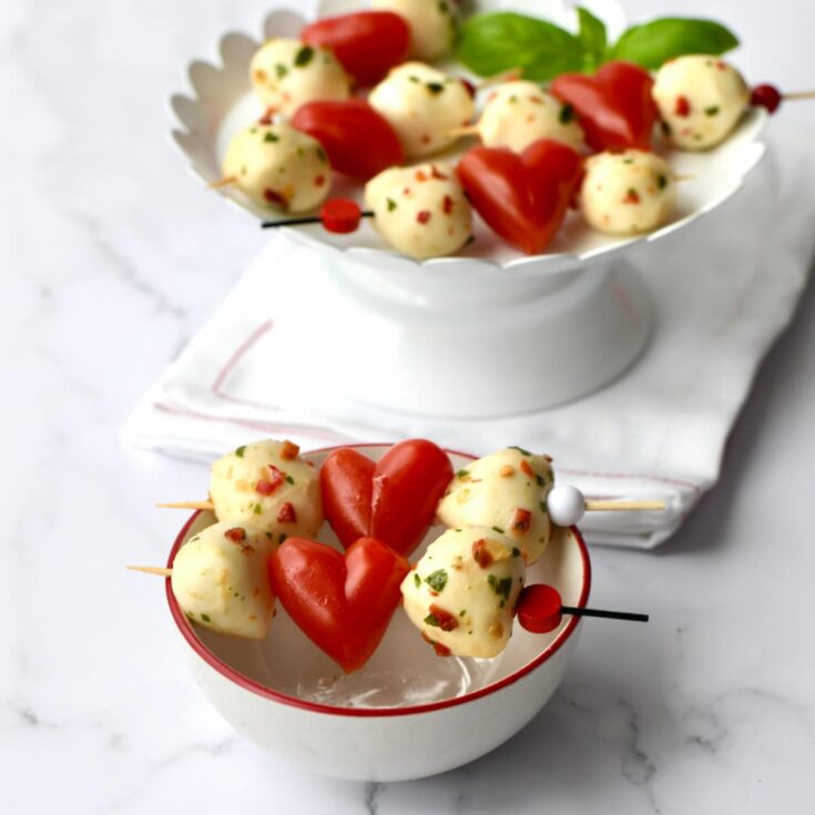 Image for Heart Caprese Skewers