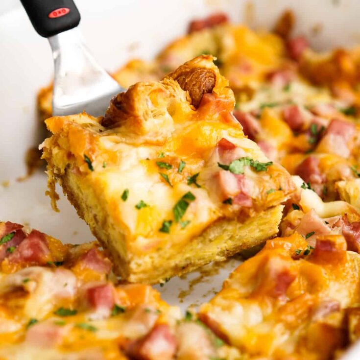 Image for Ham and Cheese Croissant Casserole