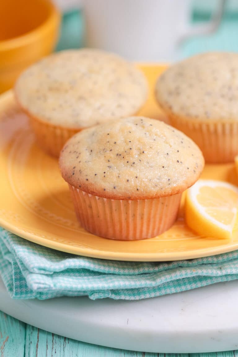 Lemon Poppy Seed Muffins with Lemon Syrup